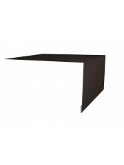 Планка околооконная простая 250х75 0,5 Satin с пленкой RR 32 темно-коричневый (2м)