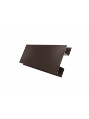Планка H-образная стыковочная сложная 0,5 Satin с пленкой RAL 8017 шоколад (2м)