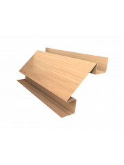 Планка угла внутреннего сложного Экобрус Grand Line 0,45 Print Elite Honey Wood TwinColor (2м)