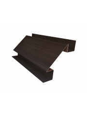 Планка угла внутреннего сложного Экобрус Grand Line 0,45 Print Elite Coffee Wood TwinColor (2м)