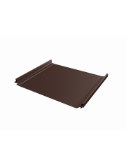 Кликфальц Pro Grand Line 0,5 Velur X с пленкой на замках RAL 8017 шоколад