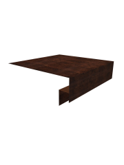 Планка околооконная сложная 250х50х18 (j-фаска) 0,45 Print Elite Cherry Wood TwinColor (2м)