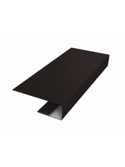 J-Профиль 12мм 0,45 Drap RAL 9005 черный (2м)