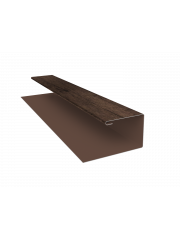Планка П-образная (Блок-хаус, Экобрус) Grand Line 0,45 Print Elite Antique Wood TwinColor (2м)