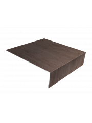 Планка лобовая/околооконная простая 190х50 0,45 Print Elite White Wood (2м)