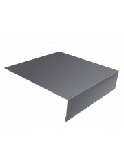 Планка лобовая/околооконная простая 190х50 0,5 Satin с пленкой RAL 7004 сигнальный серый (2м)