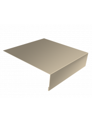 Планка лобовая/околооконная простая 190х50 0,5 Satin с пленкой RAL 1015 светлая слоновая кость (2м)