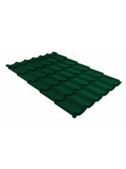 Металлочерепица Классик ("Classic") 0,5 Satin Matt RAL 6005 зеленый мох