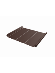 Кликфальц Pro Line Grand Line 0,45 Drap ST с пленкой на замках RAL 8017 шоколад