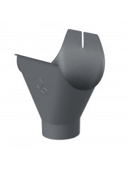 Воронка желоба d=125/90 (Ral 7024) AS Rooftop Drain PU