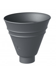Воронка водосборная круглая d=90 (RAL7024) Rooftop Drain PU