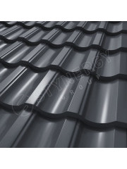 Металлочерепица Garda Rooftop Кашемир® матовый RAL 7024 0.50
