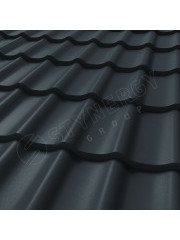 Металлочерепица СМ Классик Rooftop Бархат® RAL 7016 0.50