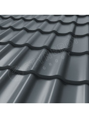 Металлочерепица СМ Классик CORUNDUM50® RAL 7011 0.50