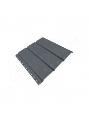 Софит тройной центральная перфорация GRAPHITE45® RAL 7011 0.45