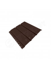 Софит тройной полная перфорация GRAPHITE45® RAL 8017 0.45