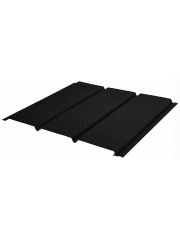 Софит тройной полная перфорация GRAPHITE45® RAL 9005 0.45