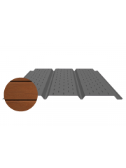 Софит тройной полная перфорация SteelArt® Дуб 3D 0.45