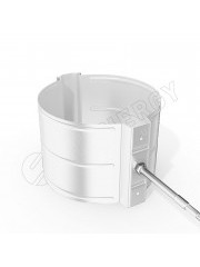 Держатель трубы D100 (на дерево) RAL 9003