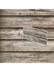Сайдинг Корабельная доска PRINT Дуб белый 3D (W5) 0.45