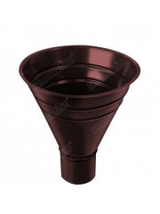 Воронка водосборная 150x100 мм. Grand Line, цвет Ral 8017 коричневый шоколад Воронка водосборная 150x100 мм. Grand Line, цвет Ral 8017 коричневый шоколад