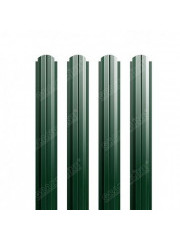 Штакетник П-образный фигурный Satin 0,5 RAL 6005 Штакетник П-образный фигурный Satin 0,5 RAL 6005