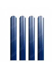 Штакетник П-образный фигурный Satin 0,5 RAL 5005 Штакетник П-образный фигурный Satin 0,5 RAL 5005