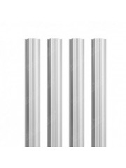 Штакетник П-образный Satin 0,5 RAL 9003