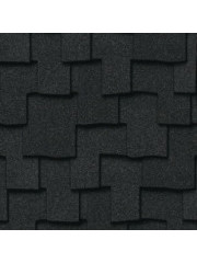 Двухслойная гибкая черепица CertainTeed Presidential Shake charcoal black